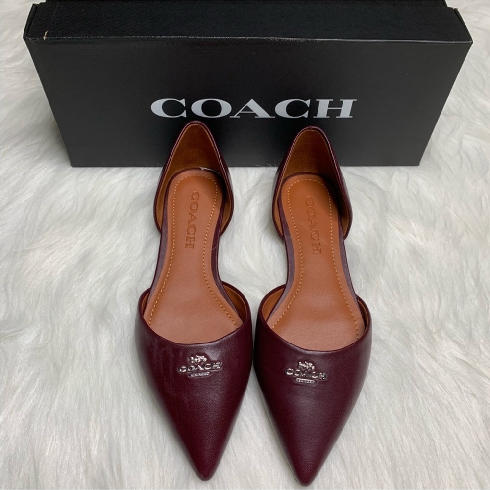 Women’s Coach Pointed Toe D’Orsay Flats